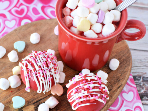 Pink Valentine Hot Chocolate Bombs Recipe