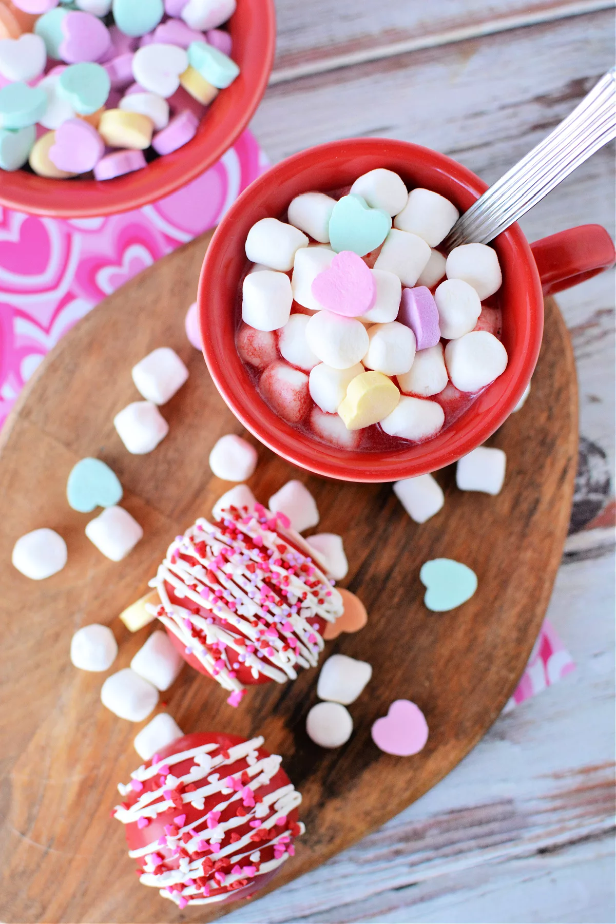Valentine's Hot Chocolate Bombs - To Simply Inspire