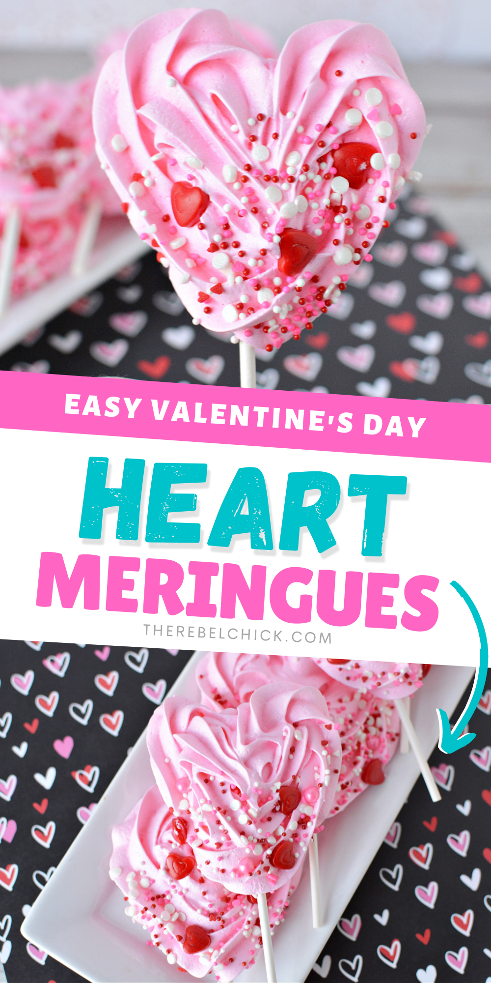 How to Make Heart Meringues Recipe #helpingcookies