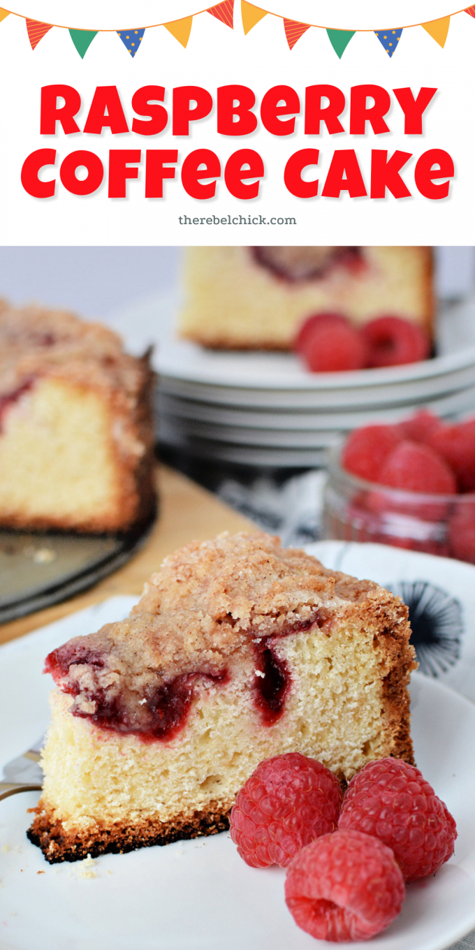 Raspberry Coffee Cake Recipe - The Rebel Chick