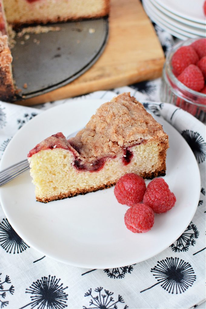 Raspberry Coffee Cake Recipe - The Rebel Chick