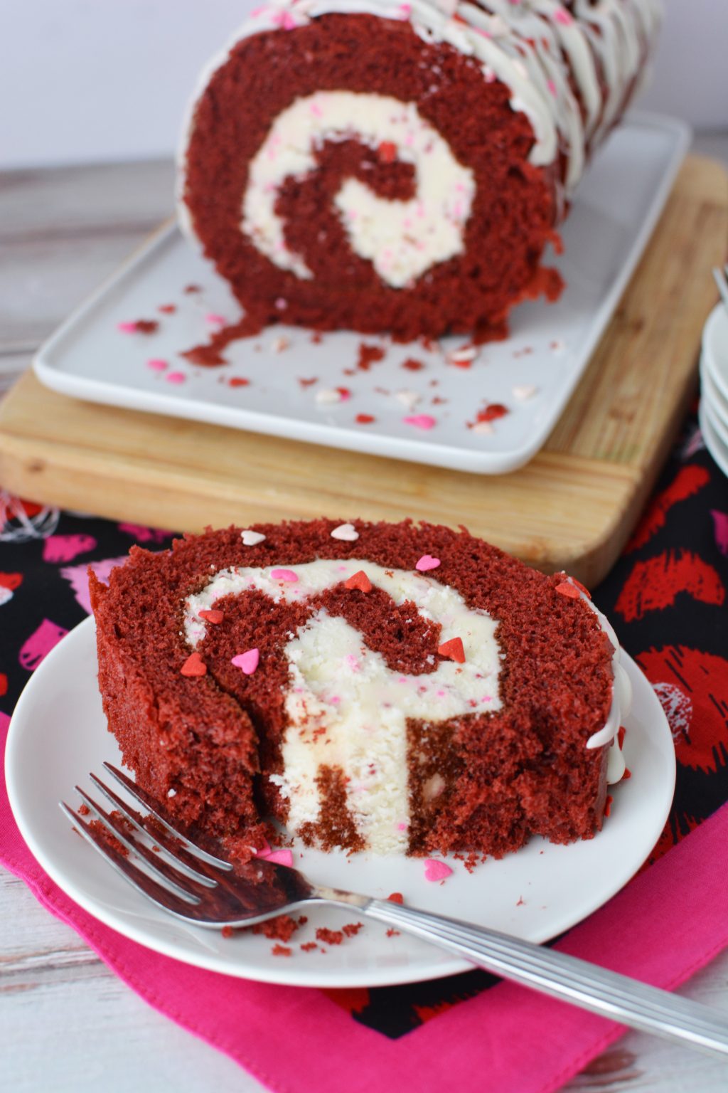 Red Velvet Cake Roll Recipe - The Rebel Chick