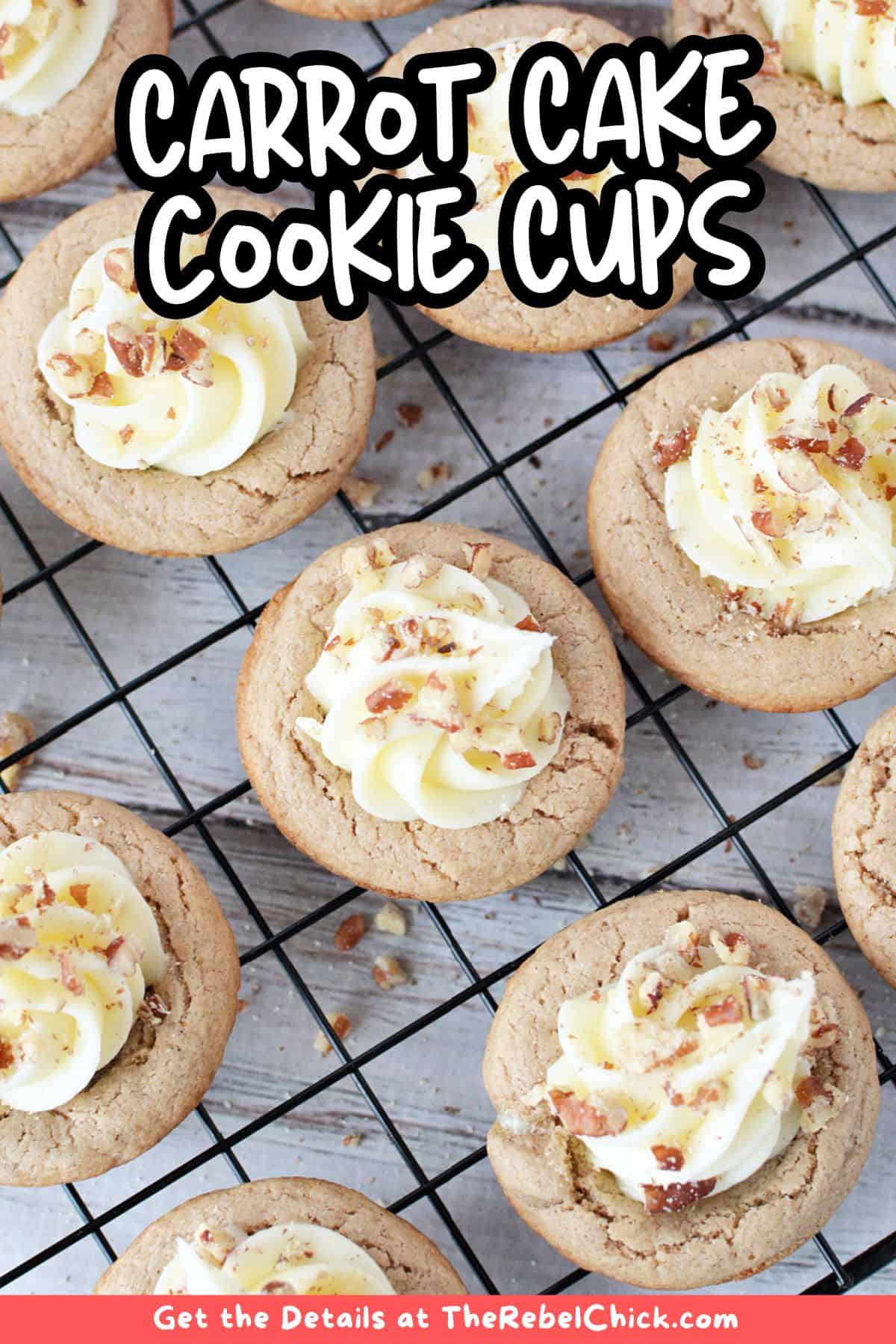 Carrot Cake cookie Cups 