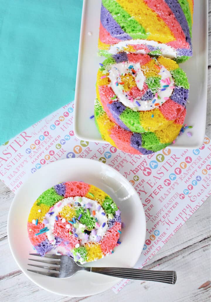 Easter Cake Roll - The Rebel Chick