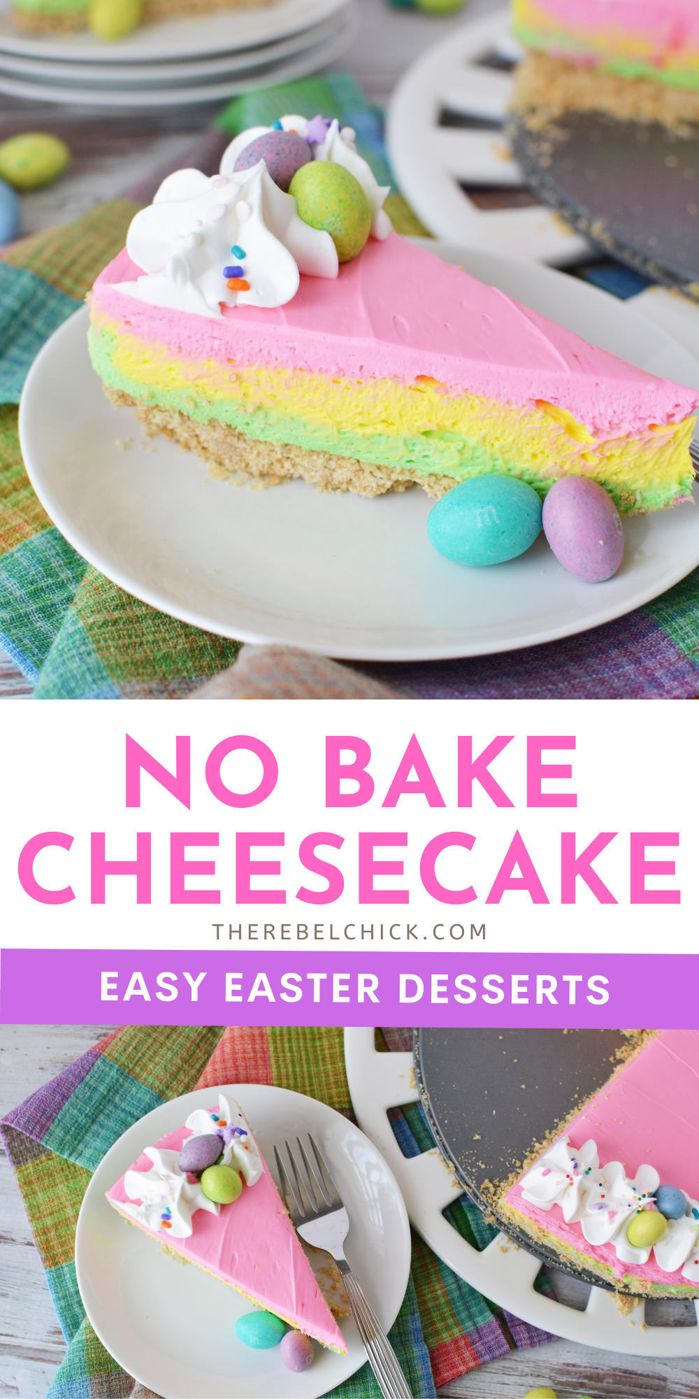 Easter No Bake Cheesecake Dessert Recipe