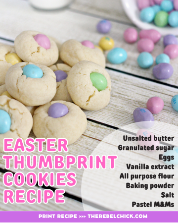 Easter Thumbprint Cookies