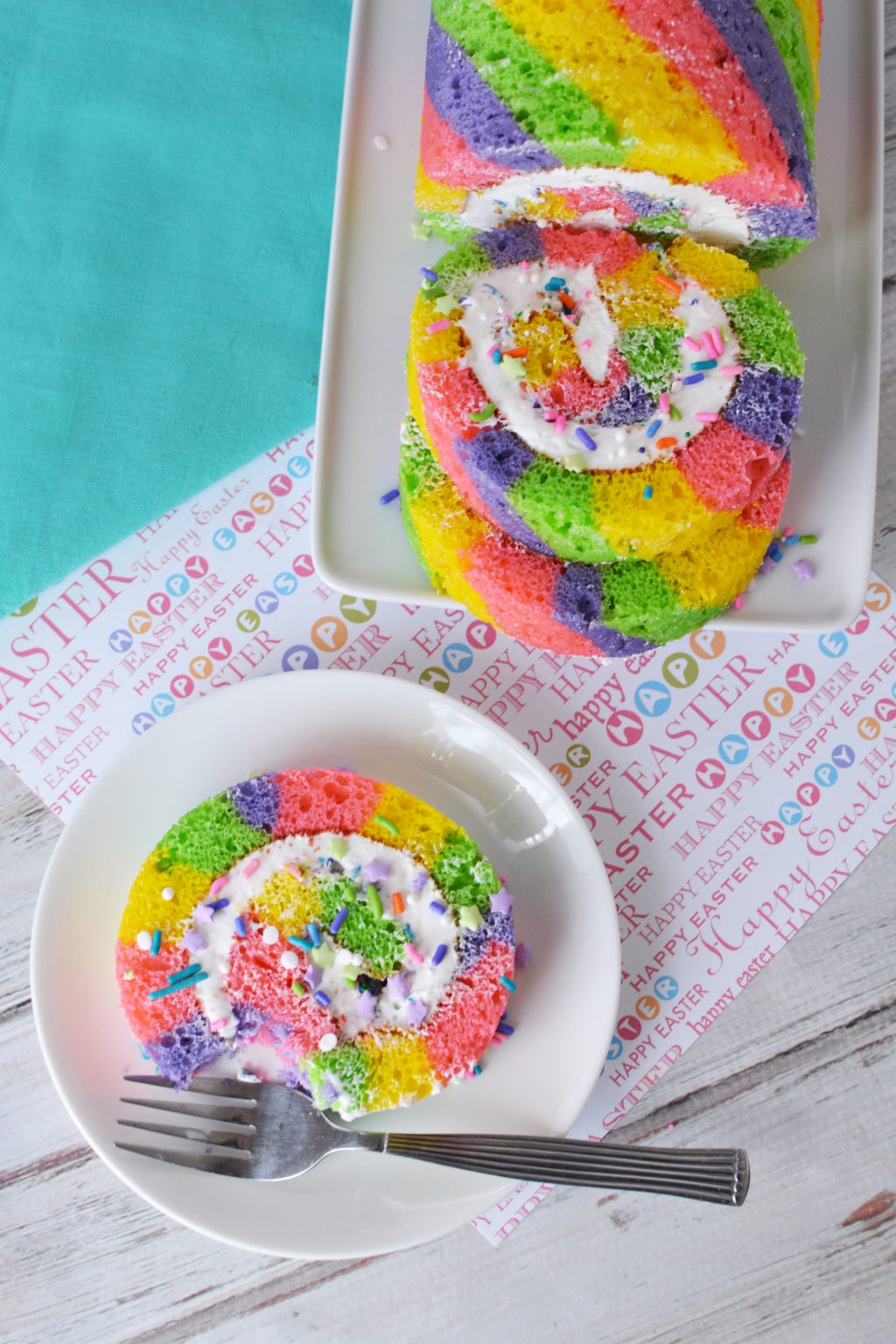 Easter Cake Roll - The Rebel Chick