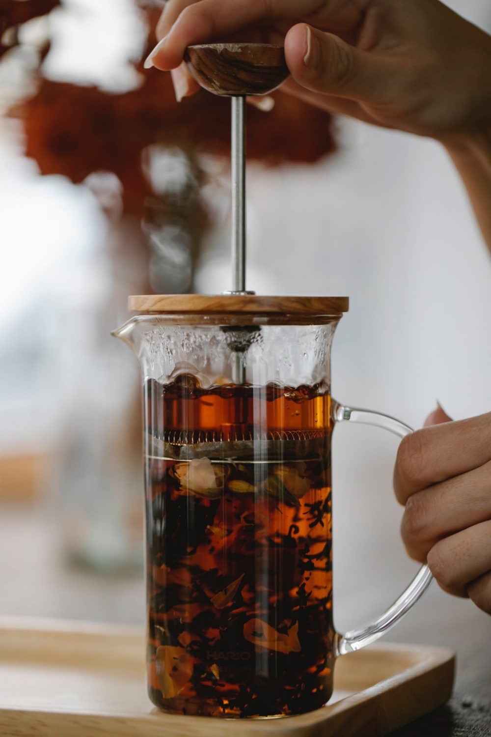 french press coffee over ice