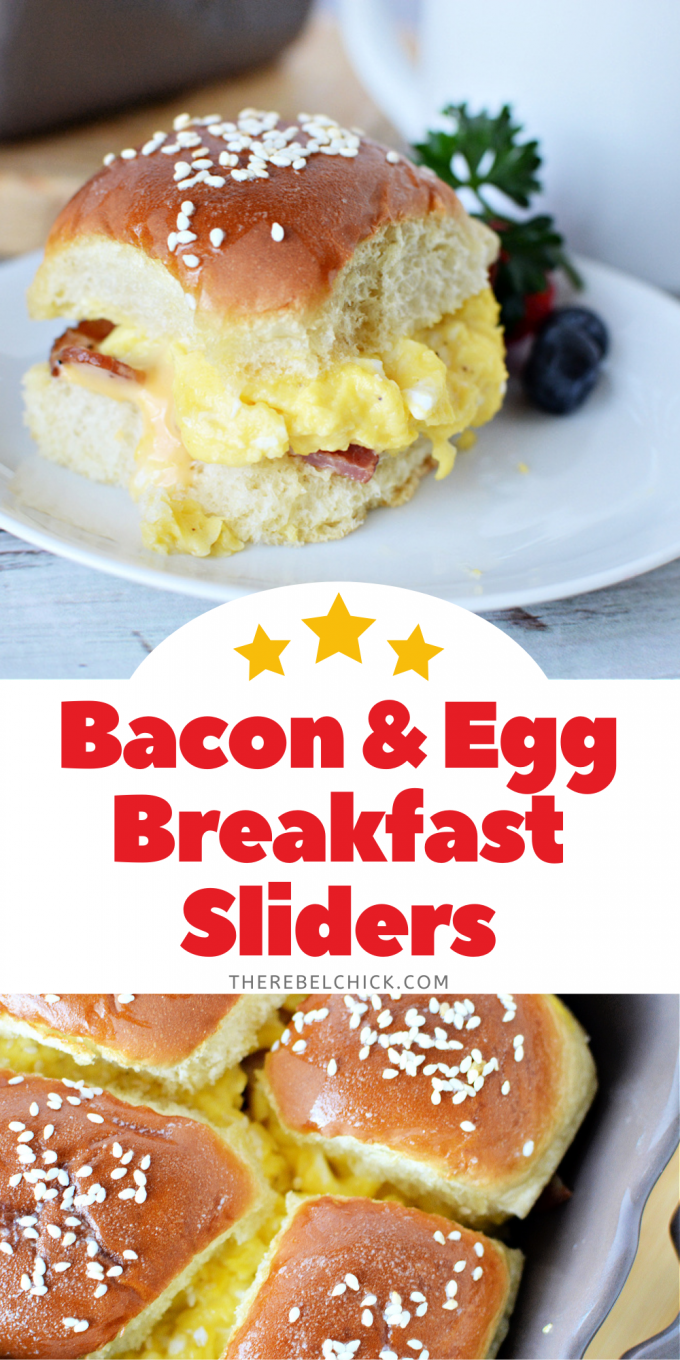 Bacon & Egg Breakfast Sliders Recipe - The Rebel Chick