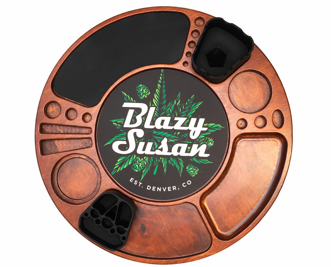 The Blazy Susan Spinning Rolling Tray