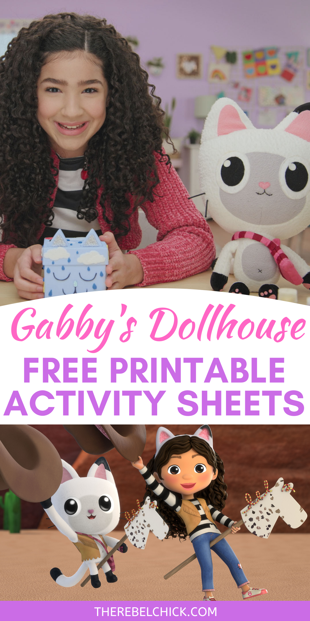 Get creative this weekend and enjoy these Gabby's Dollhouse Free Printable Activity Sheets!