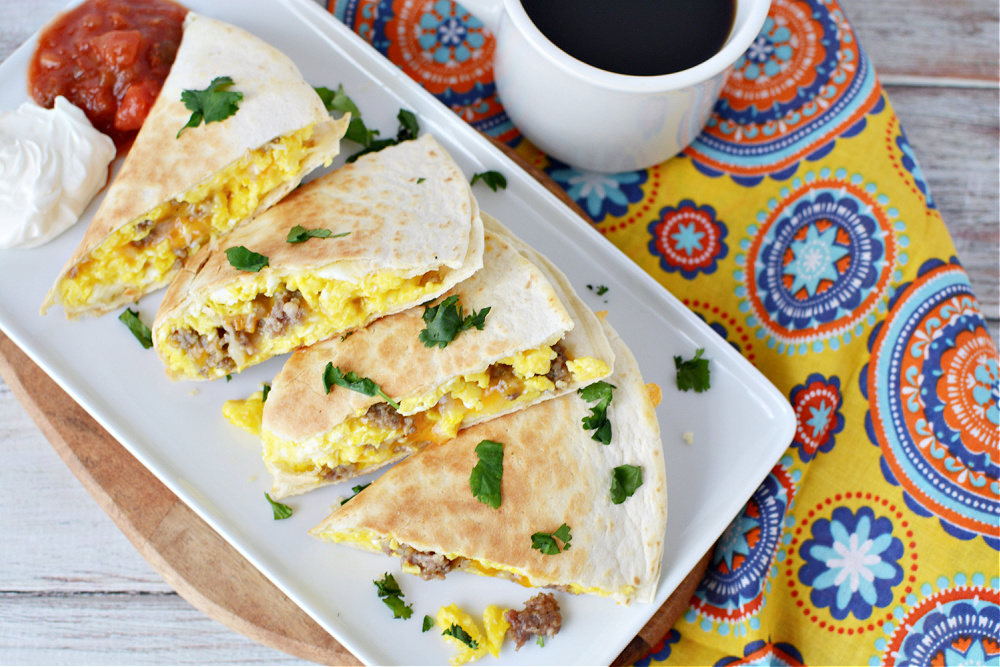 Quick And Easy Breakfast Quesadillas RecipeQuick And Easy Breakfast