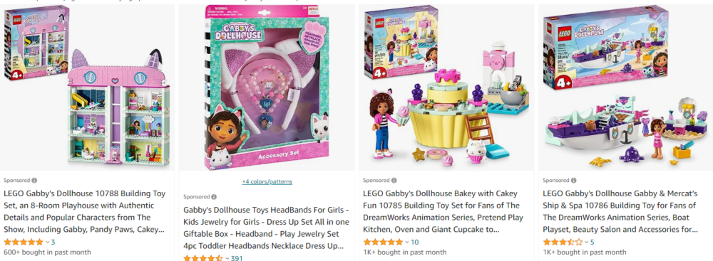 gabbys dollhouse toys on amazon