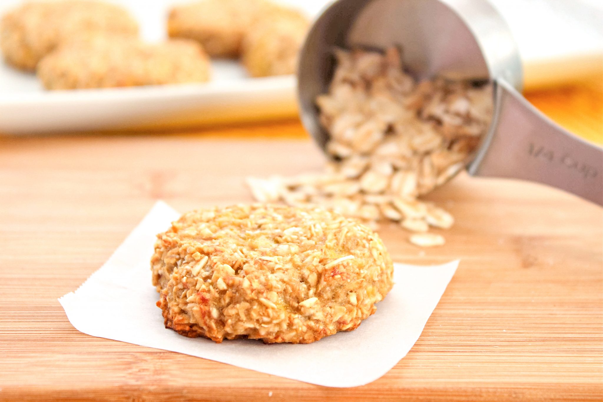 2 Ingredient Oatmeal Banana Cookies Recipe The Rebel Chick