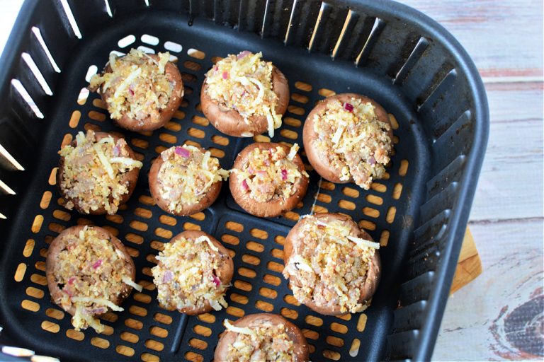 Sausage Stuffed Mushrooms in Air Fryer Recipe