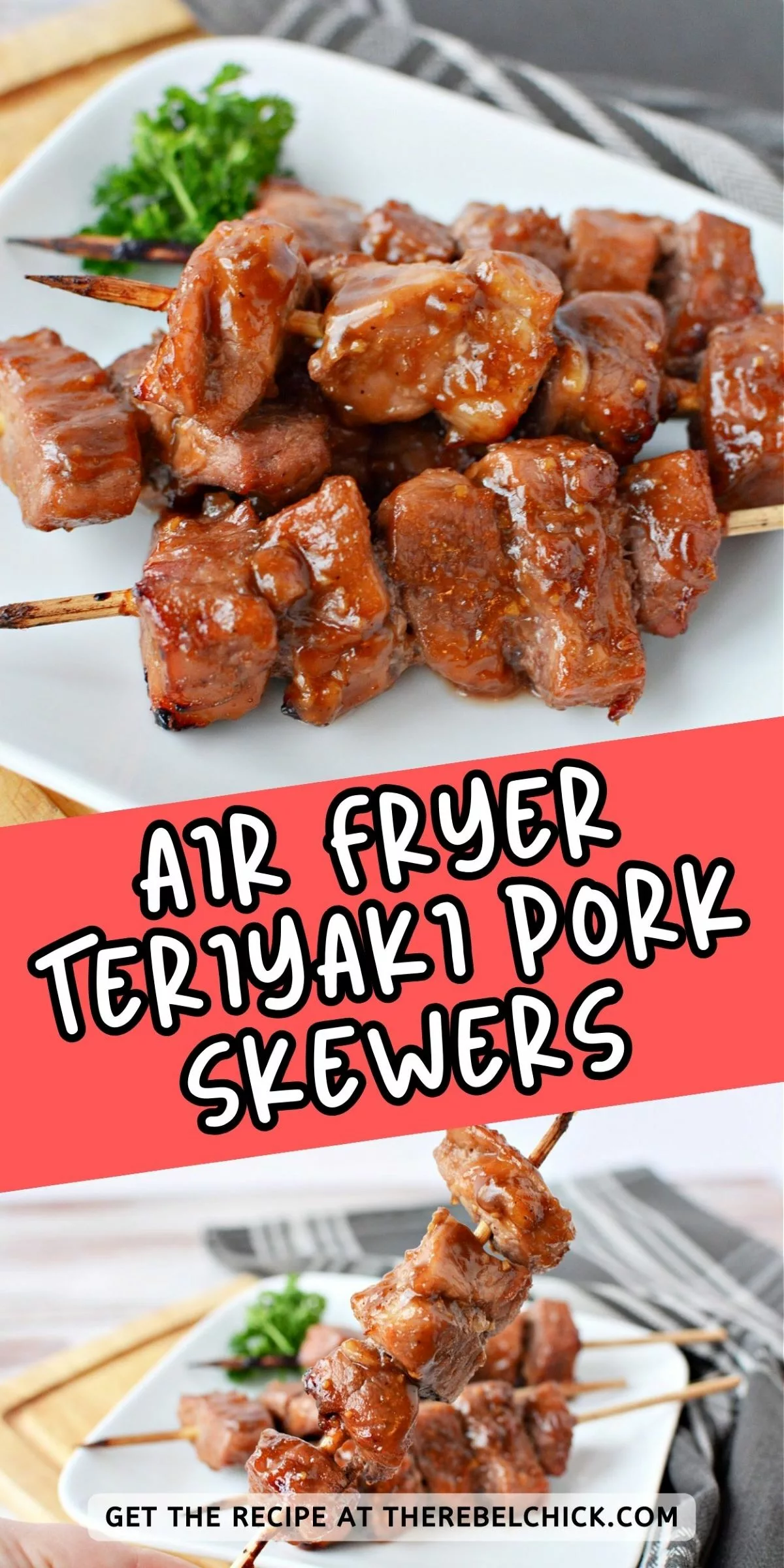 Air Fryer Teriyaki Pork Skewers