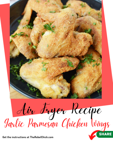 Air Fryer Garlic Parmesan Chicken Wings Recipe