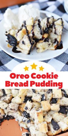 Oreo Cookie Bread Pudding Recipe