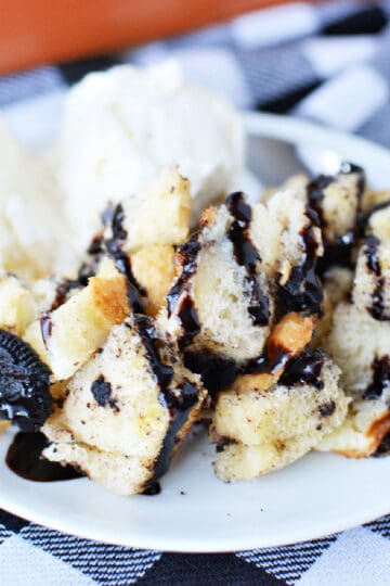 Oreo Cookie Bread Pudding