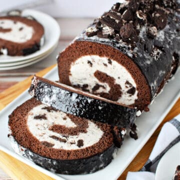 Oreo Cookie Ice Cream Cake Roll Recipe