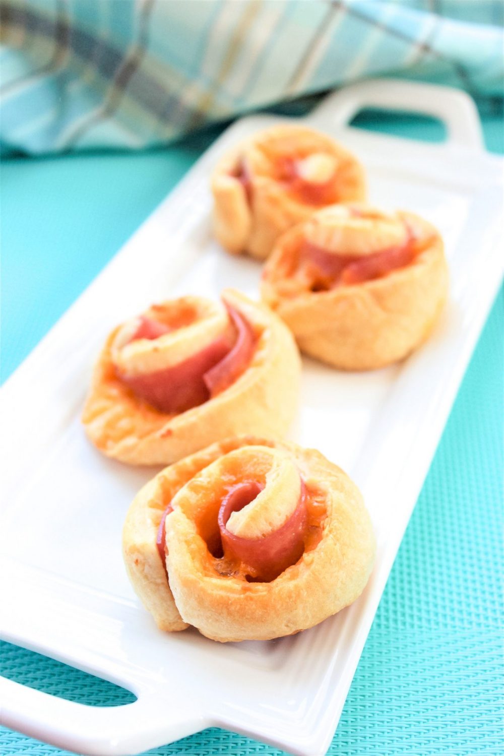 Back to School Kid's Lunch Ham and Cheese Pinwheels Recipe