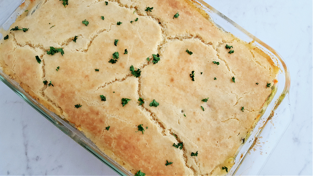 A fully-baked Gluten Free Southern Comfort Food Casserole 