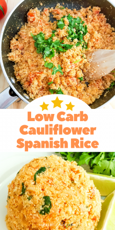 Low Carb KETO Cauliflower Spanish Rice Recipe