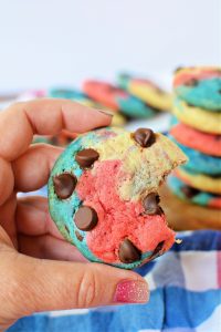 Red White & Blue Chocolate Chip Cookies Recipe