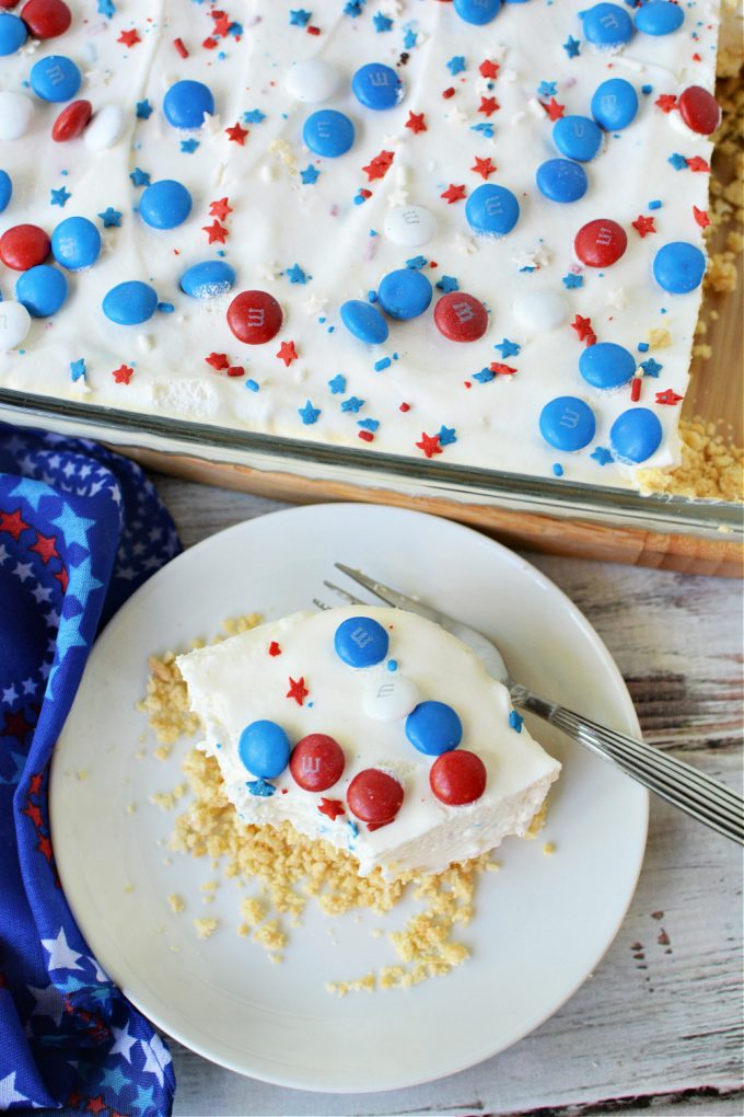 Red White & Blue No Bake Dessert Recipe - The Rebel Chick