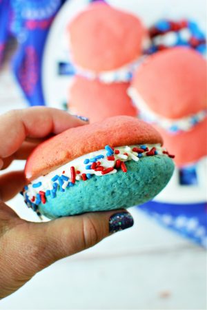 Red White and Blue Whoopie Pies Recipe