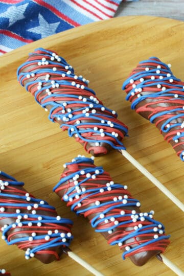 Red White & Blue Marshmallow Pops Recipe