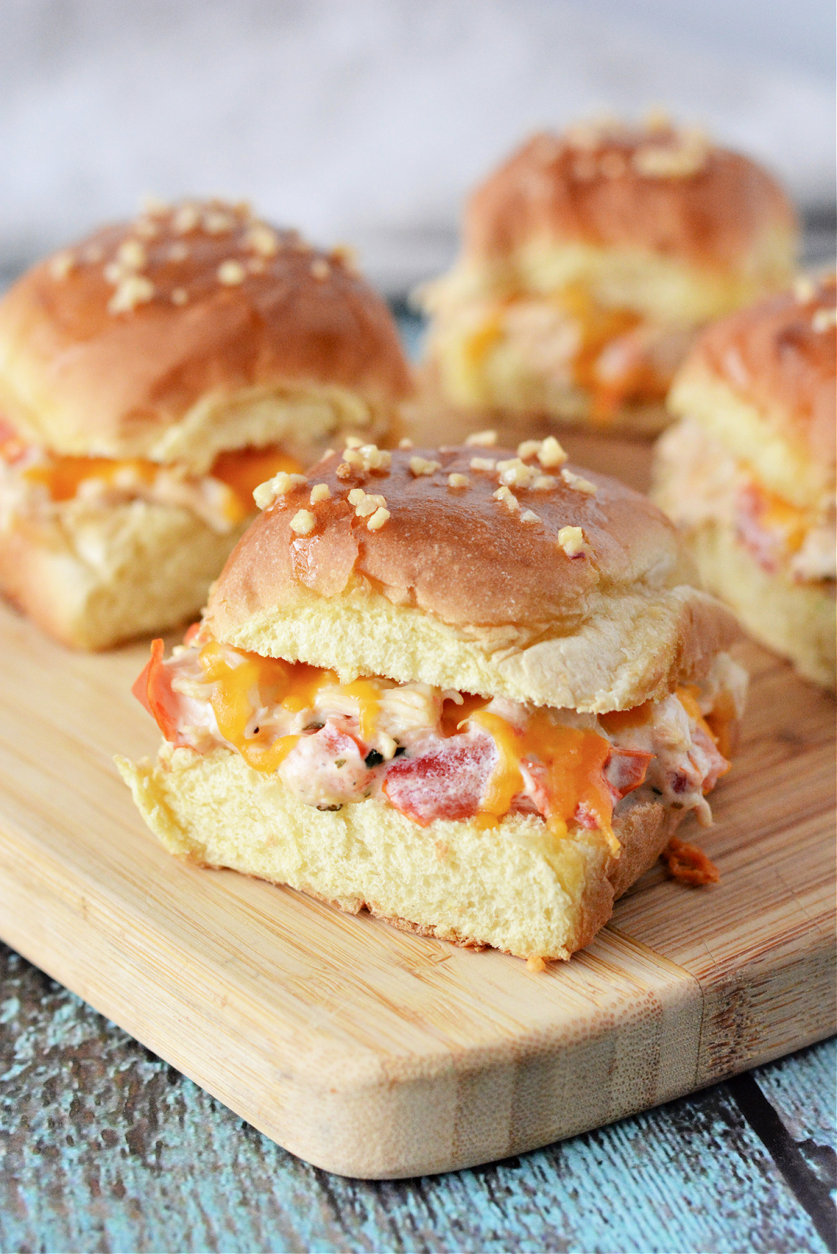 Cheesy Garlic Turkey Sliders