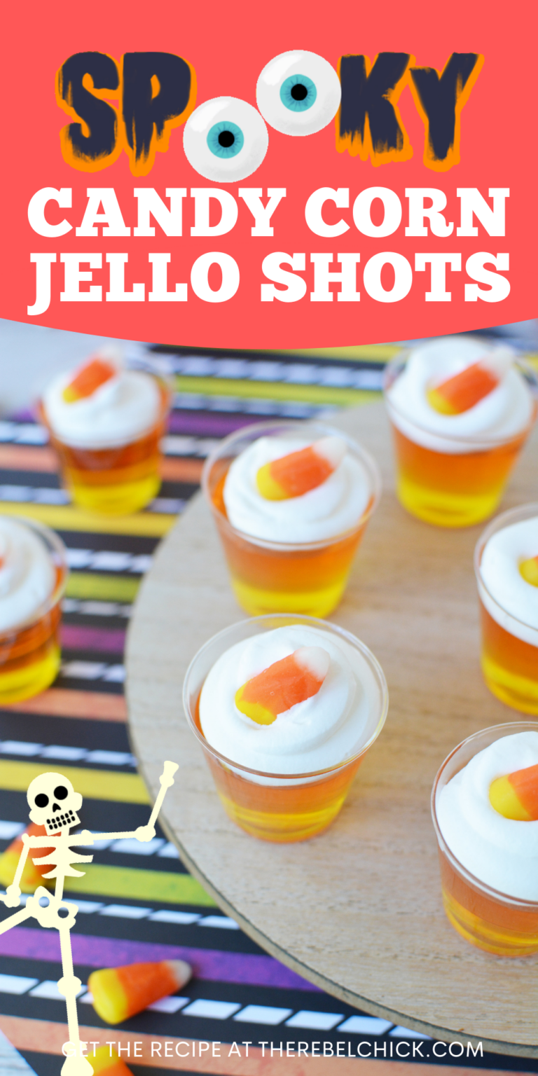 Halloween Candy Corn Jello Shots Recipe - The Rebel Chick