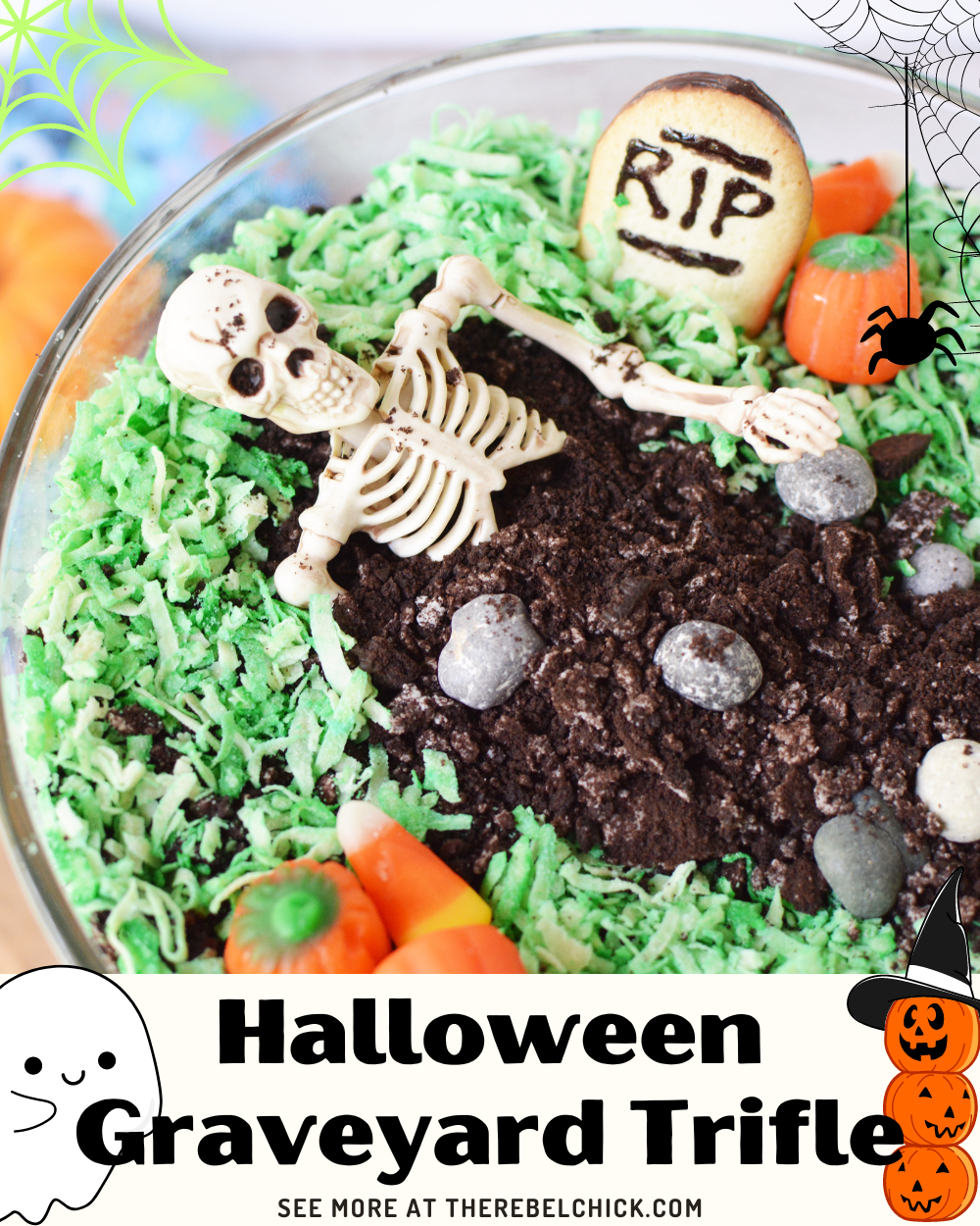 Halloween Graveyard Dessert Trifle Recipe The Rebel Chick