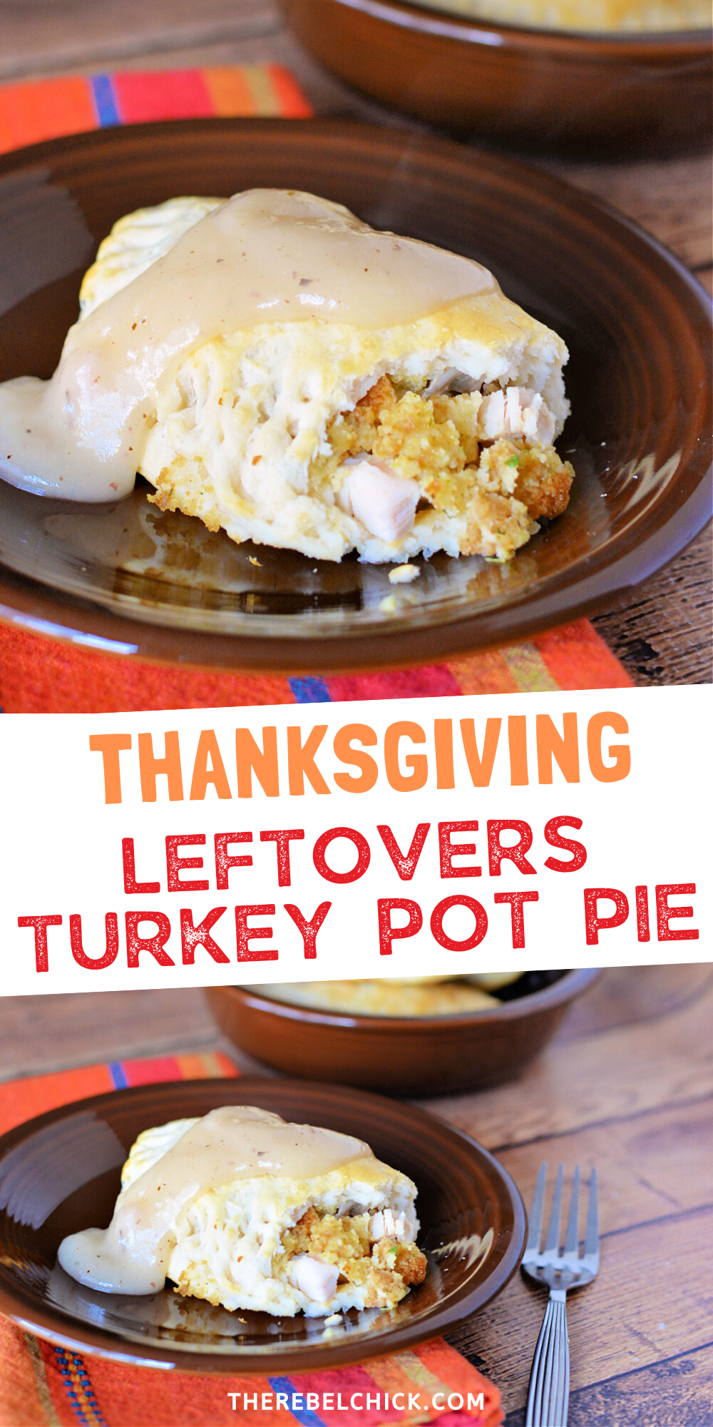 Leftover Turkey Stuffing Pot Pie Recipe