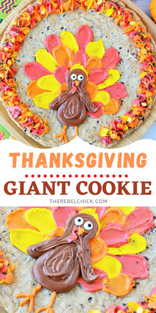 Thanksgiving Giant Cookie Cake Recipe