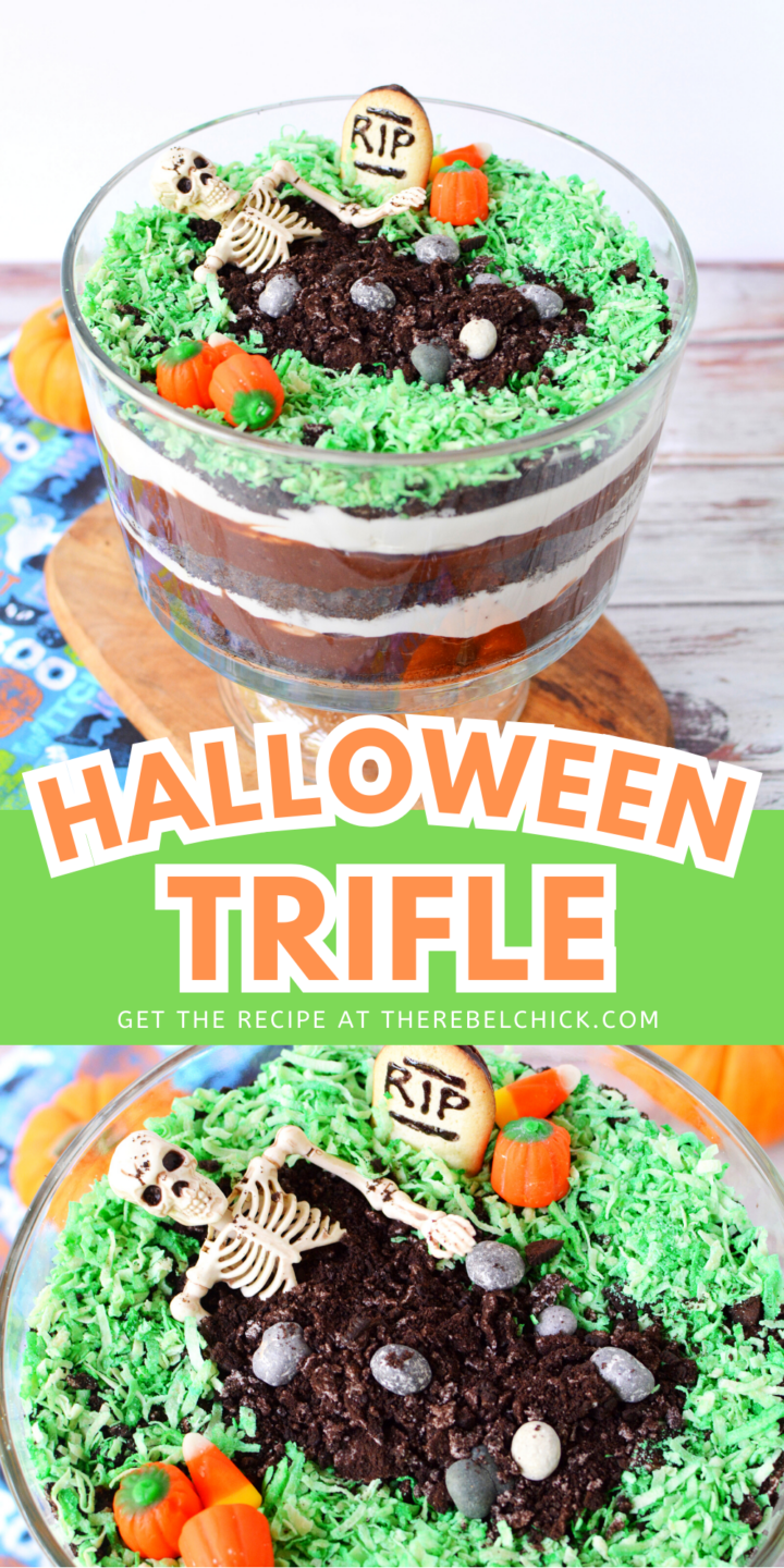 Halloween Graveyard Dessert Trifle Recipe - The Rebel Chick