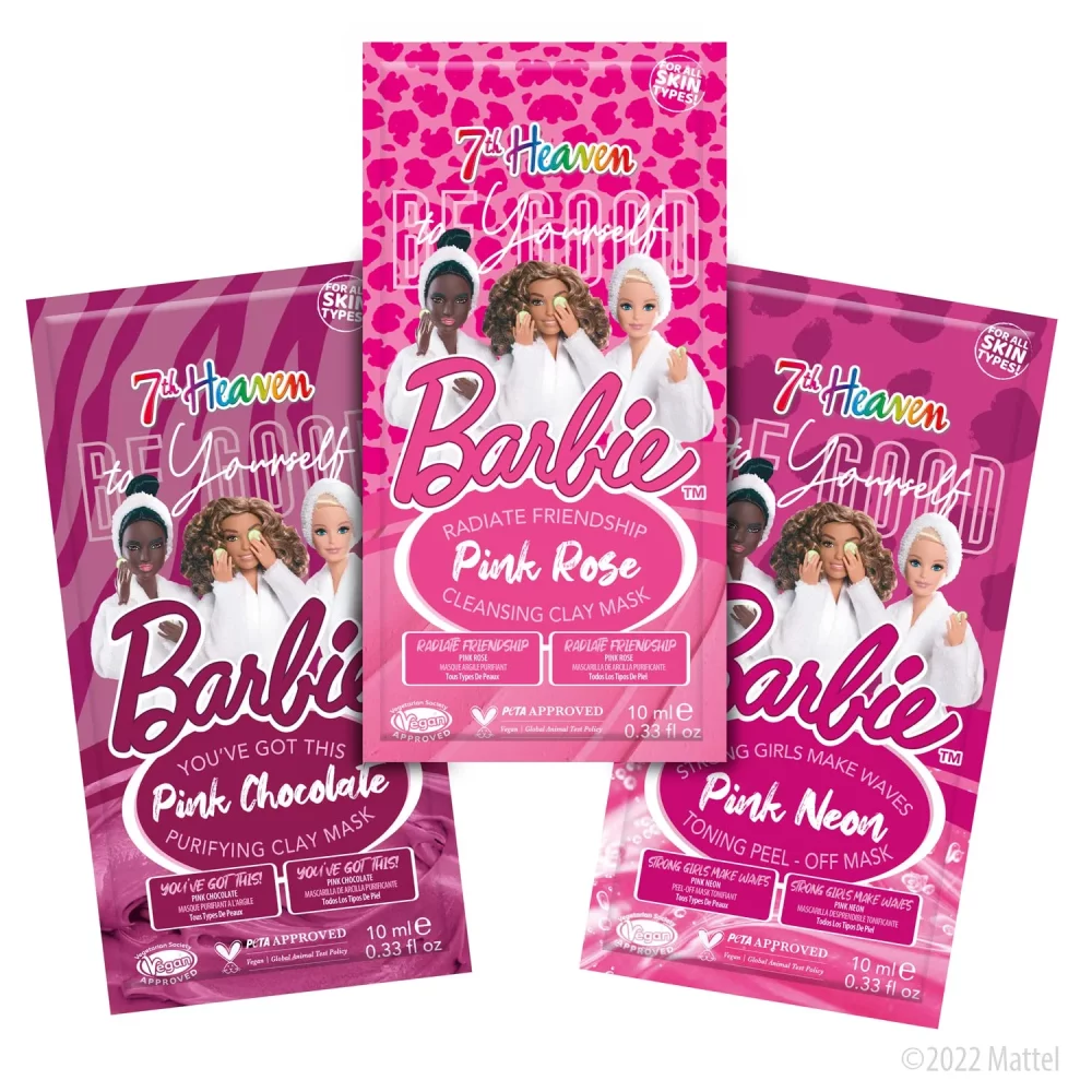 7th Heaven Barbie 'Be Good To Yourself' Collection of Face Masks