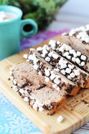 Hot Chocolate Ice Cream Bread Recipe - The Rebel Chick