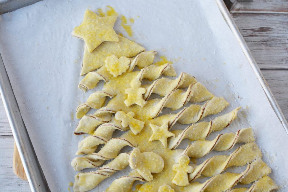 Puff Pastry Christmas Tree Recipe Tutorial