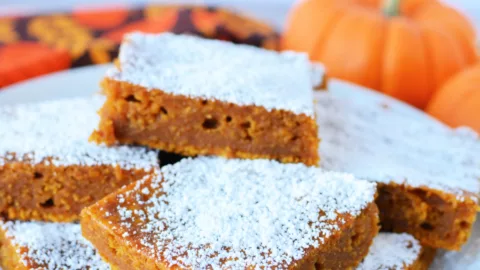 Pumpkin Bars with Cake Mix - The Rebel Chick