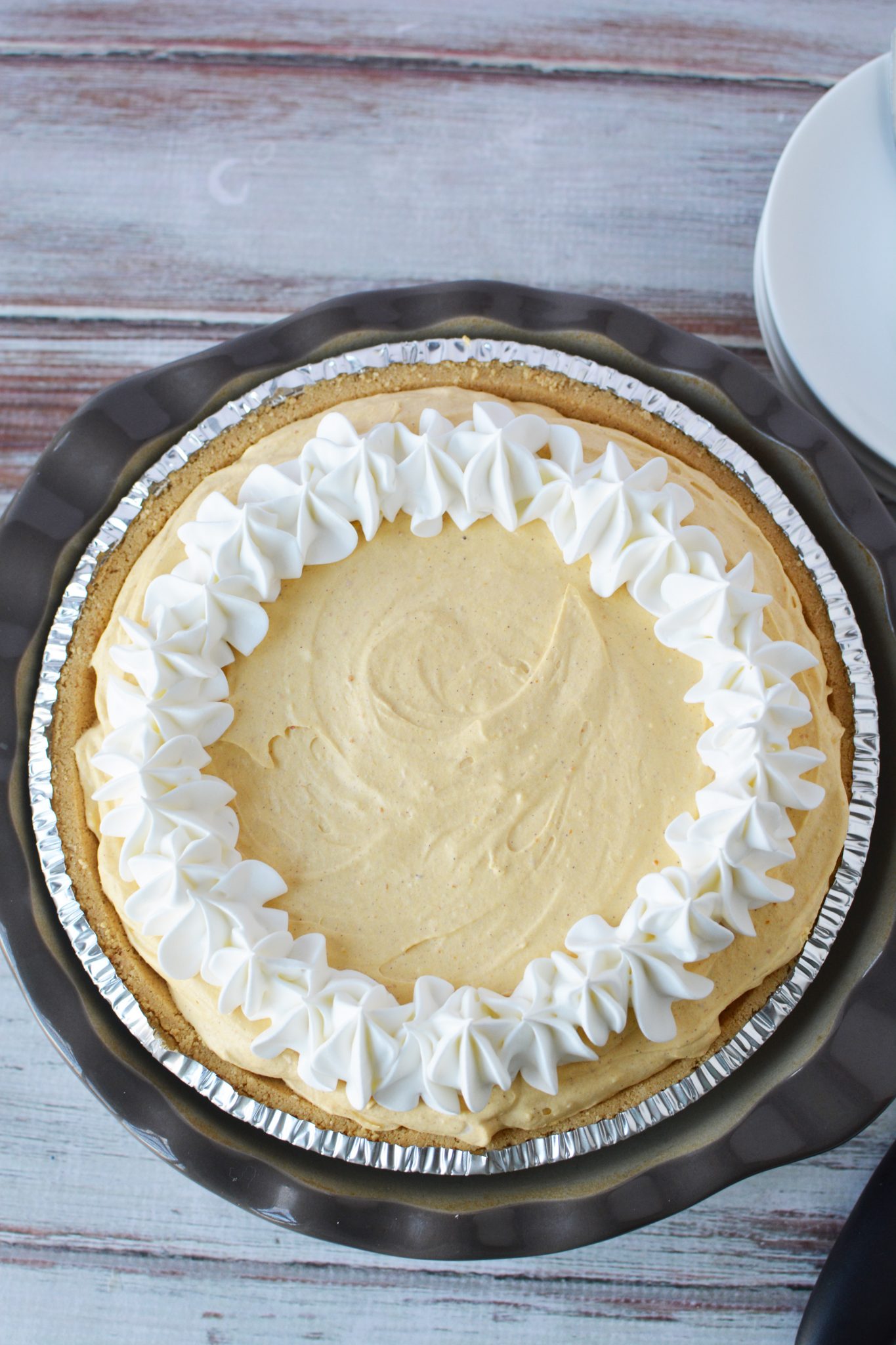 No Bake Pumpkin Cheesecake Recipe - The Rebel Chick