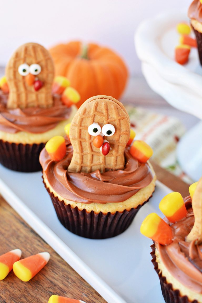 Thanksgiving Turkey Cupcakes Recipe The Rebel Chick