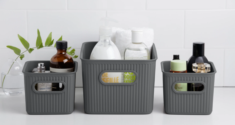 Superio Ribbed Collection of Home Organization Products