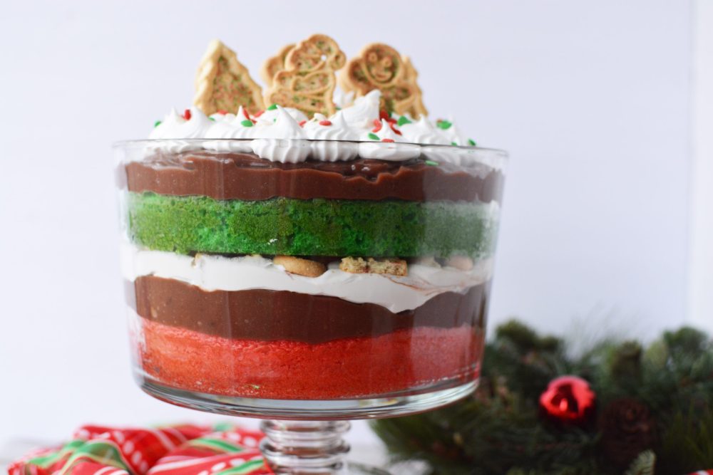 Red and Green Christmas Pudding Trifle Recipe