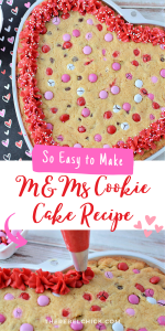 M&Ms Cookie Cake Recipe