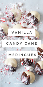 Vanilla Bean Candy Cane Meringues Recipe