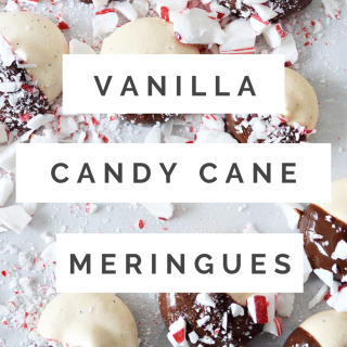 Vanilla Bean Candy Cane Meringues Recipe