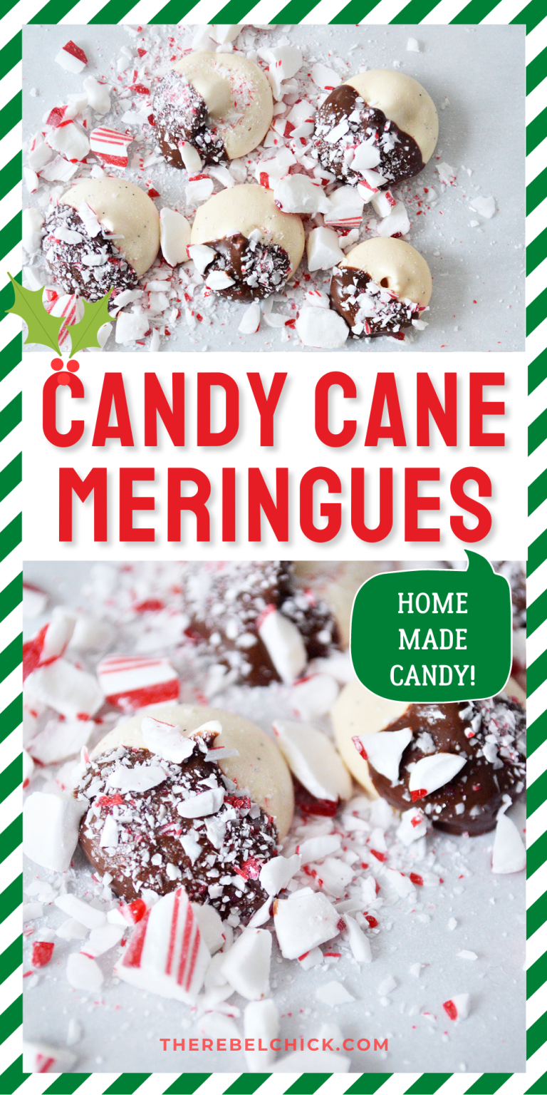 Vanilla Bean Candy Cane Meringues Recipe The Rebel Chick