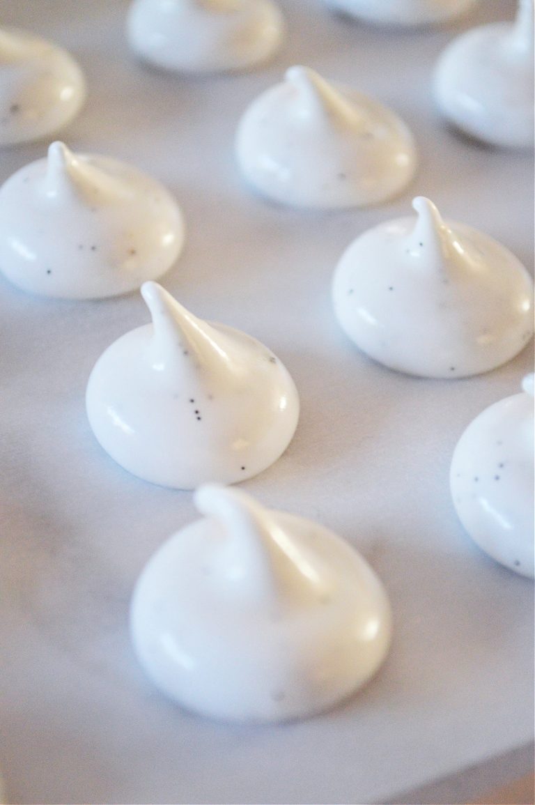 Vanilla Bean Candy Cane Meringues Recipe The Rebel Chick